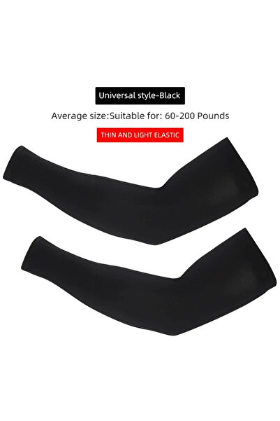 Choice black Ice Silk Sports Arm Sleeves Cycling Sun UV Protection Outdoor Tr...