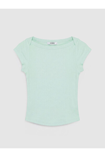LC Waikiki Xsidegreen Boat Neck Women's T-Shirt