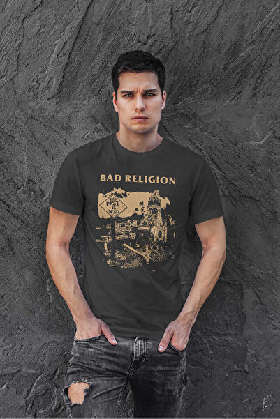 buzagi tasarım ürünleri Bad Religion Regular Fit Black Unisex T-Shirt