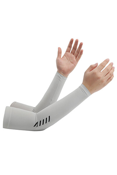Choice1 L Light Grey Sunscreen ice sleeves for men, ice silk gloves for summe...