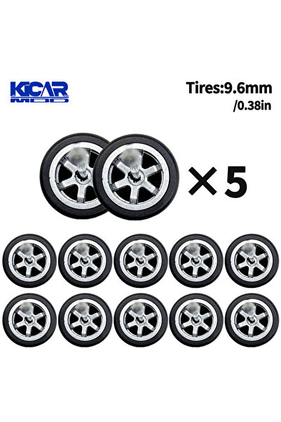 Choice23 TY70948 1/64 Model Q Car Wheels with Detachable Slicks Tires for Toy...