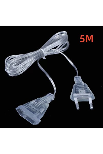 Choice 5M 3M 5M Power Plastic Extension Cord for EU Plug LED Holiday Light St...