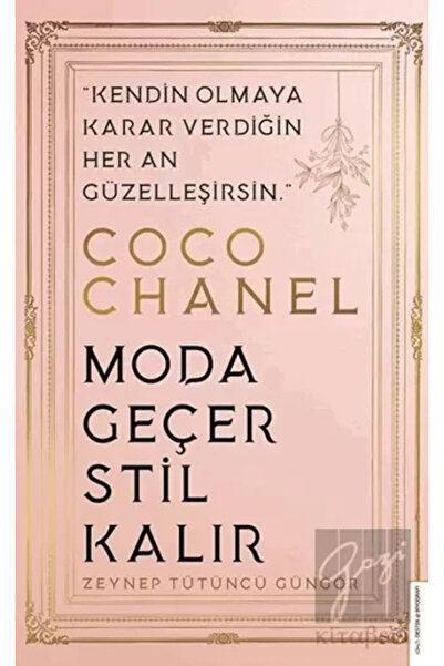 Destek Yayınları Coco Chanel-Moda Geçer, Stil Kalır