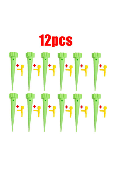 Choice6 Green-12Pcs 6-24pcs Auto Adjustable Drip Spike Water Bottle Irrigatio...