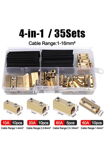 Choice5 Set2 With Heat Shrink Tubing Brass Terminal Block Pressure Free High ...