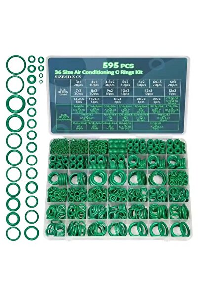 Choice3 595pcs with box 595/225Pcs Air Conditioning O Ring Kit Assortment Set...