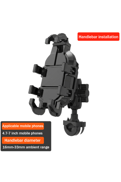 Choice1 Handle Bar Mounting Motorcycle Mobile Phone Holder Shockproof Adjusta...