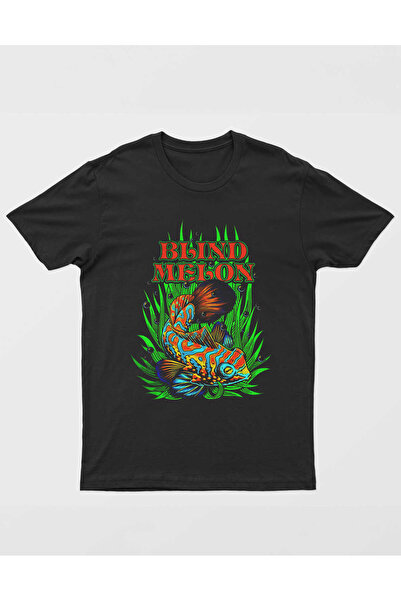 buzagi tasarım ürünleri Blind Melon Regular Fit Black Unisex T-Shirt