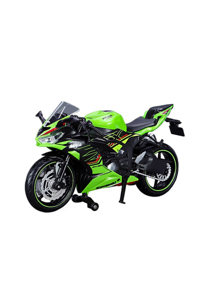 Choice دراجة نارية كاواساكي خضراء بمقياس 1:12 طراز نينجا ZX-6R، نموذج سيارة ر...