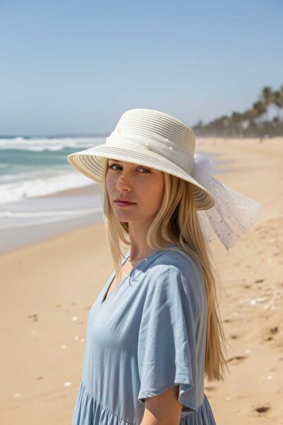 Aware Time Ψάθινο καπέλο μισού φεγγαριού