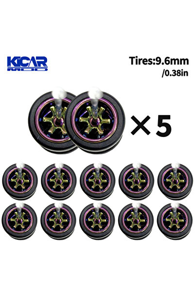 Choice20 TY70953 1/64 Model Q Car Wheels with Detachable Slicks Tires for Toy...