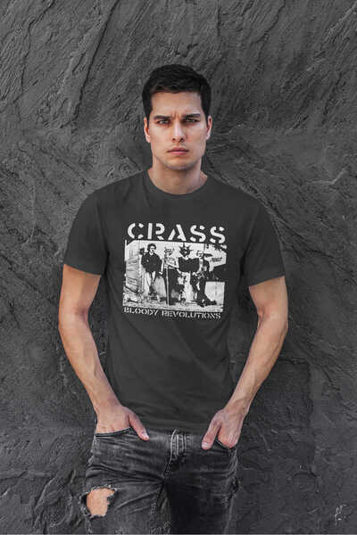 buzagi tasarım ürünleri Crass Regular Fit Black Unisex T-Shirt