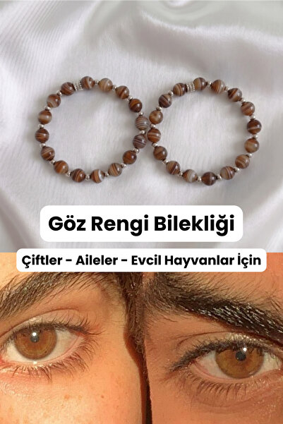 Elifsu Jewelry Eye Color Bracelet 2 Pcs Eye Color Bracelet for Couples - Cust...
