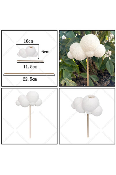Choice HGD020-WH Cute Cloud Self-Watering Stake for Potted Plants Plant Water...