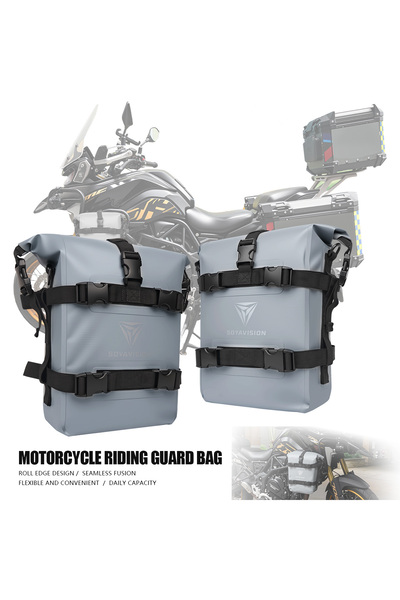 Choice8 2PC 12L Gray 8L 10L 12L Waterproof Bumper Bag for Yamaha Tenere 700 H...