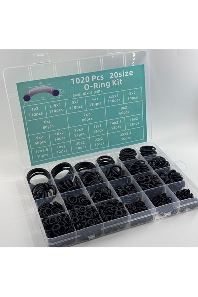 Choice 1020PCS 1020pcs Boxed Nitrile O-Ring Repair Kit Sealing Ring Set For C...