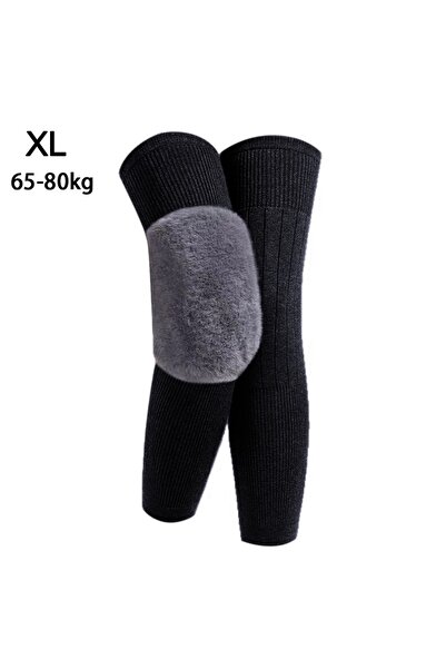 choice2 Black XL-Hairy- New Plus Velvet Winter Knee Pads Universal Windproof ...