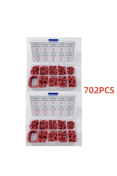 Choice1 702PCS 702/351pcs Silicone O-ring Set 10 Sizes Oil Heat Resistant Sui...