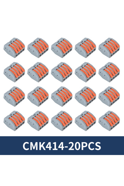 Choice1 CMK414-20PCS 10/20Pcs Quick Push in Lever Wire Connector Splicing Com...