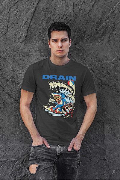 buzagi tasarım ürünleri Drain Regular Mold Black Unisex T-Shirt