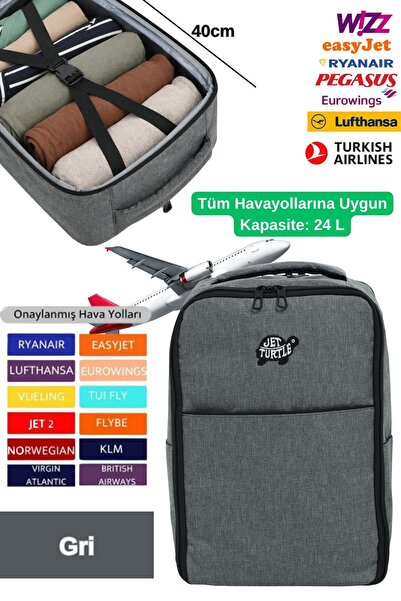 Jet Turtle Σακίδιο ταξιδιού 40cm 40x30x20 cm Pegasus, Wizz Air, Ryanair, Βαλί...