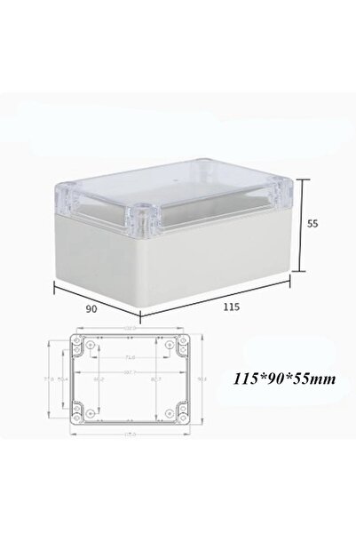 Choice1 115-90-55mm New Waterproof Outdoor Junction Box Transparent 10 Styles...