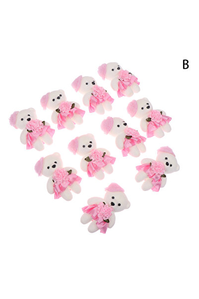 choice2 B 10PCS 11cm Bear Bouquet Small Bear Couple Bear Gift Packaging Weddi...
