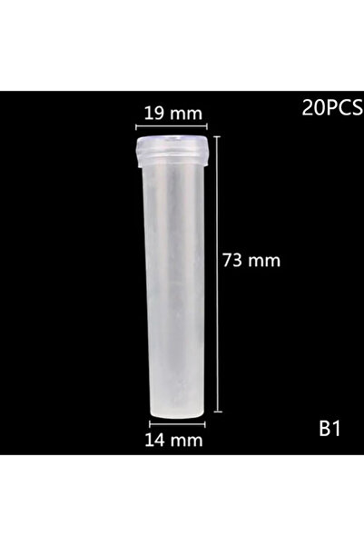 Choice1 B1 20Pcs Plastic Fresh Flower Nutrition Tube With Cap Water Storage T...