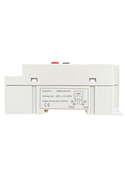 Choice WHITE AC 220V 25A Digital Programmable Timer Din Rail Electronic Contr...