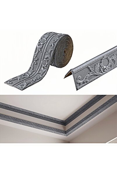 Choice silvery 1 Piece of 2.3mX12cm Self-adhesive Wall Sticker, PVC Decorativ...