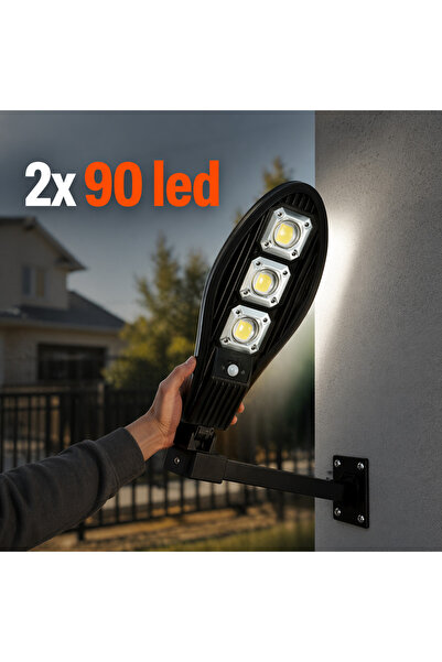 OEM Σετ 2 τεμαχίων Ηλιακό Φωτιστικό Δρόμου 90 LED (V07)