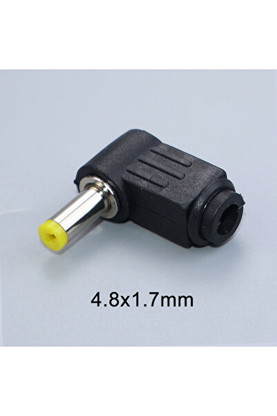 Choice14 5PCS 4.8x1.7mm DC Power Male Plug Jack Adapter Welding Connector 90 ...