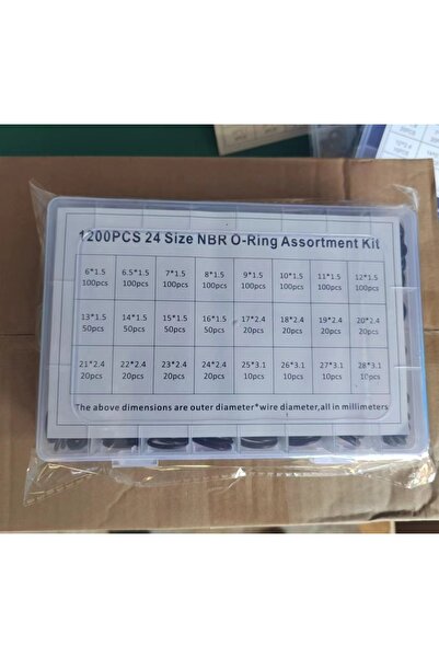 Choice 1200pcs 1200pcs O-Rings 24Size NBR Washer Gasket Sealing Assortment Ki...
