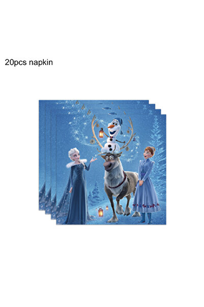 Choice1 20pcs napkin Frozen Birthday Party Decorations Disposable Tableware P...