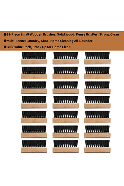 Choice 21pcs 21pcs,Multifunctional Shoe Care Tool Natural wooden handle small...