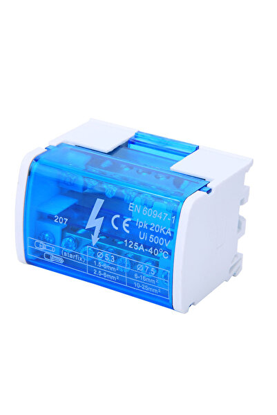 Choice Blue and White Terminal Distribution Box Din Rail 2-Level Single Phase...