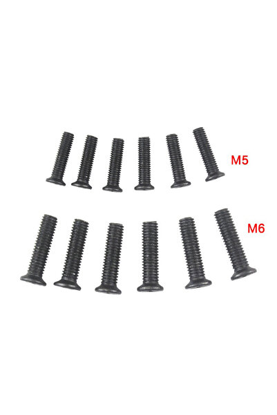 Choice M5 6Pcs Fixing Screw M5/M6 22mm Left Hand Thread For UNF Drill Chuck S...