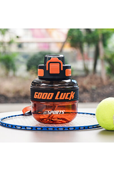 Choice5 600ml Black orange 1pc 600ml/20oz cute and compact sports water bottl...