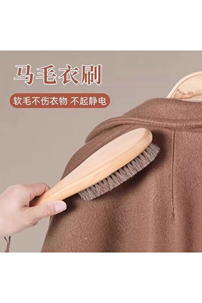 Choice Light Brown Horse Hair Brush Wooden Handle Shoe Polish Brush Soft Hors...