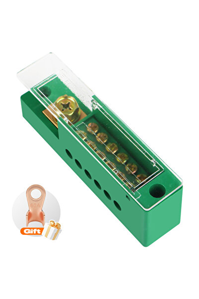 choice2 1 in 6 out Monopole Splitter Wire Junction Box Gift 60A Copper Termin...