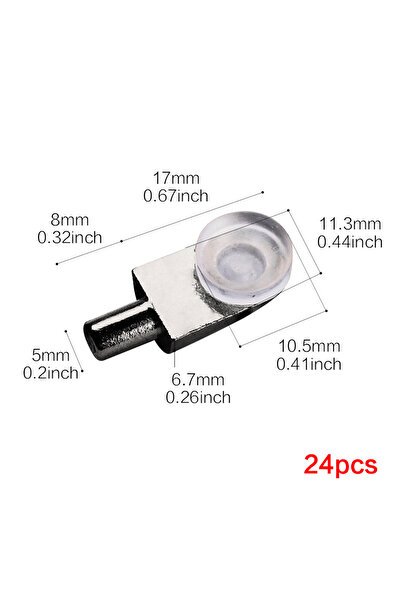 Choice3 NA TypeB-24pcs 8-24Pcs Support Holder Bracket with Suction Cup Shelf ...