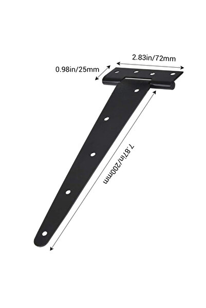 Choice 8 inch size T Shape Door hinges with Screw Triangular Shed Barn Door H...