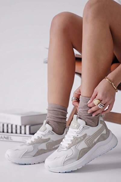 SOLAZER Women's Comfortable Orthopedic Silver Sneaker Shoes