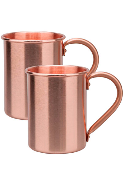 Choice6 400ml 2x Type B Copper Cup 400ml Vintage Pure Copper Cup, Thickened H...