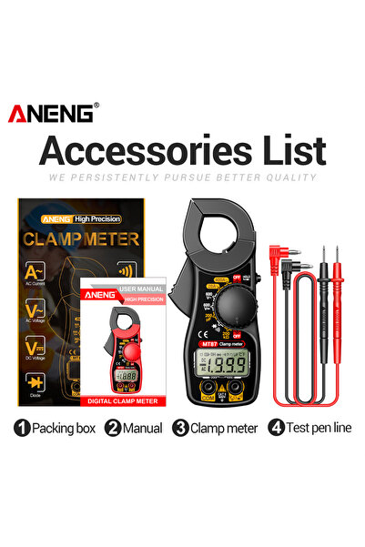 Choice ANENG Black Clamp Meter ANENG MT87 Digital Multimeter Professional 199...
