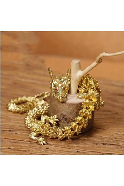choice2 Gold-25cm 1pc Pure Brass Gold Dragon Auspicious Jewelry Alloy Chinese...