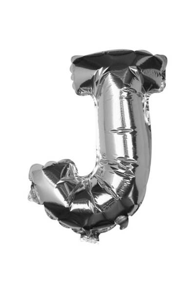 OEM Silver Balloon Letter J