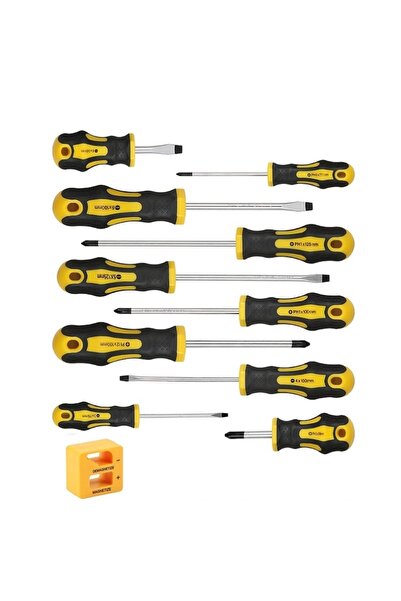 Choice Yellow 1 Bucket / 11PCS Screwdriver Set, Flathead & Phillips Screwdriv...