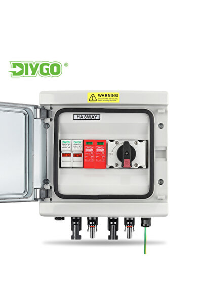 Choice 32A PV Combiner Box DC 1000V 1 Input 1 Output With Surge Lightning Pro...