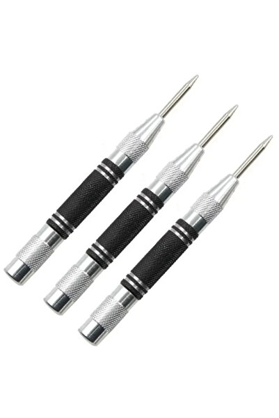 Choice1 3pcs Automatic Centre Punch With Needles Adjustable Spring Loaded Met...